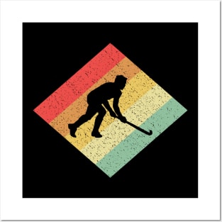 Retro Vintage 80s Hockey Gift For Hockey Players Posters and Art